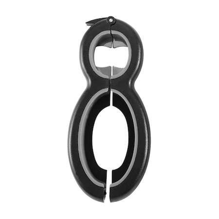 1947Kitchen Multifunctional 6In1 Can Jar Opener Tool And Adjustable Bottle Opener TI-STAJO-BLA